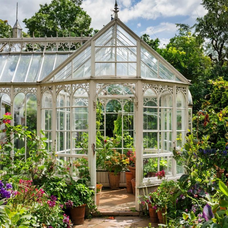 Старые оконные рамы обретают новую жизнь в парнике