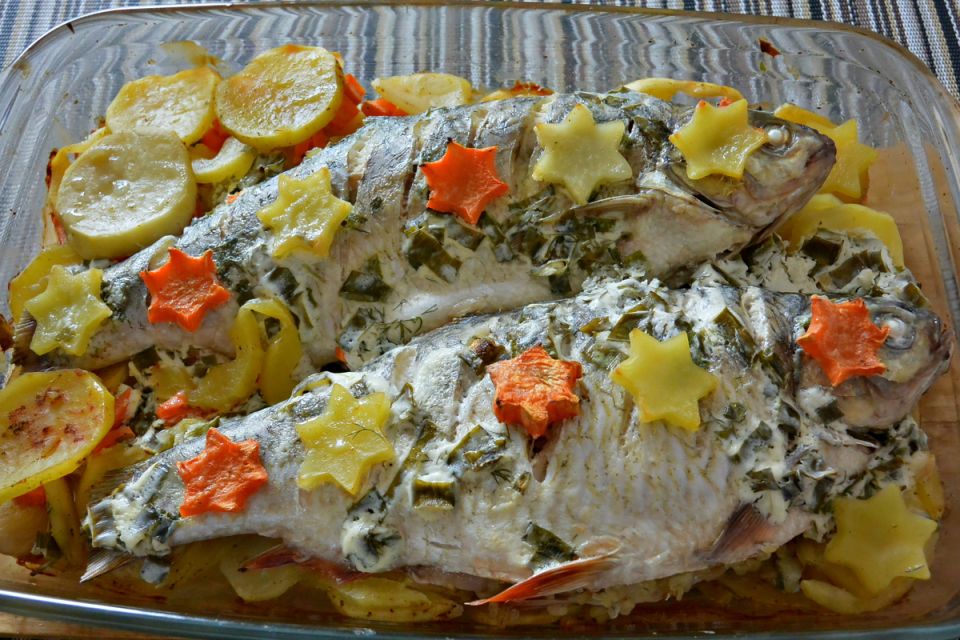 Язь с картошкой в духовке: спокойное лакомство на рыбалке