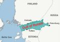 Финский залив это рукав Балтийского моря, простирающийся на восток между южной Финляндией и северной Эстонией, ведущий прямо к берегам России
