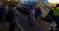 Под Полесском улетел в кювет автобус с туристами Там находилось 40 человек