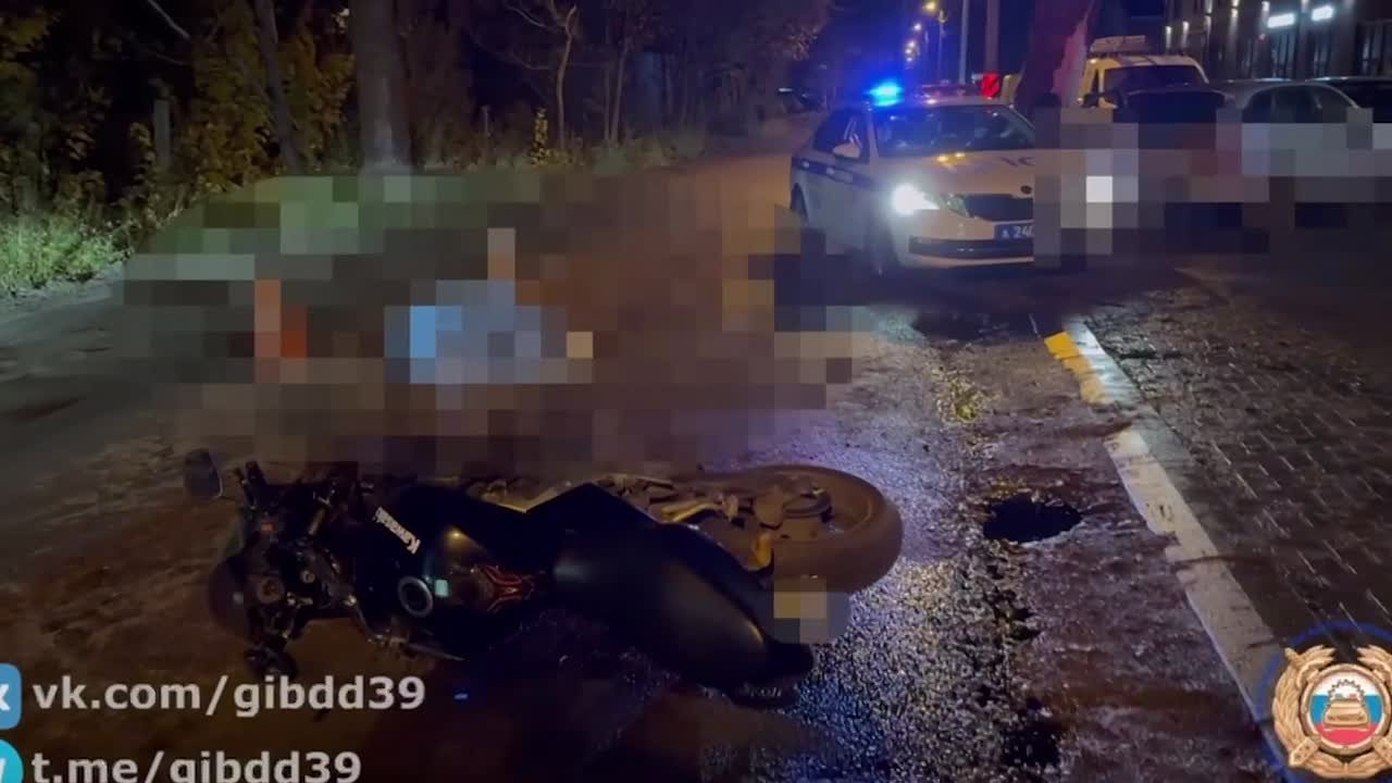 В Калининграде произошло смертельное ДТП: мотоциклист погиб при столкновении с автомобилем