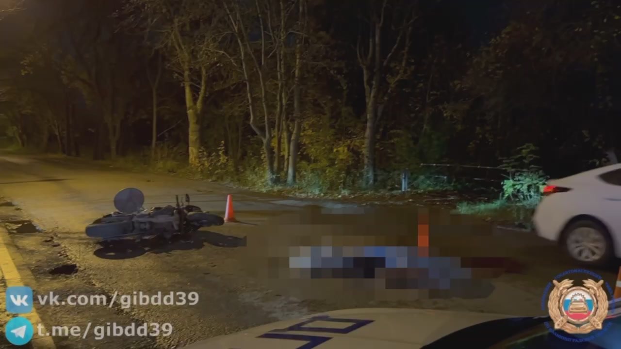 В Калининграде погиб 22-летний мотоциклист