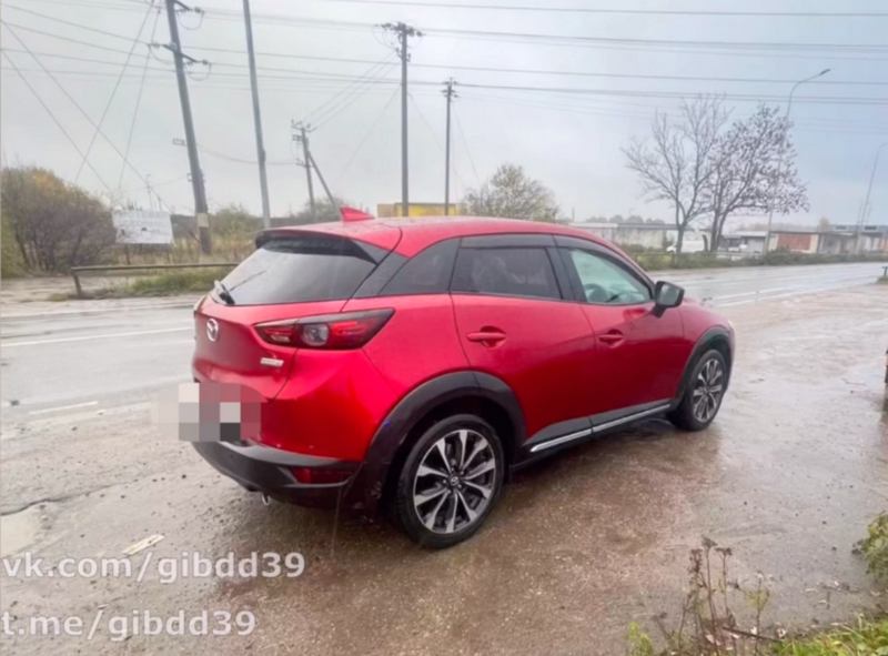 Появилось страшное видео наезда «Мазды» в Калининграде