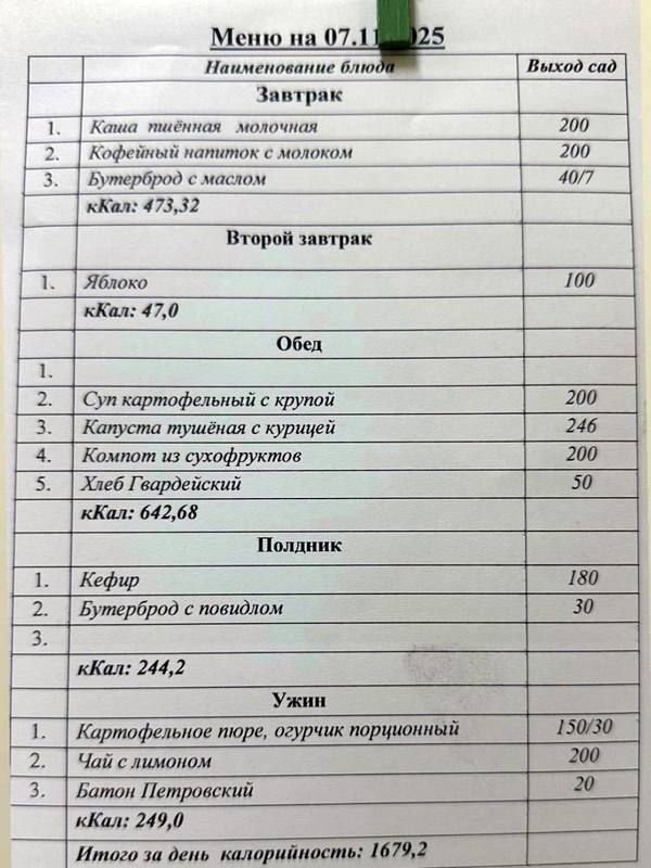 Мамочка в Калининграде изумилась дефициту мяса в меню детсада Мамочка в Калининграде изумилась дефициту мяса в меню детсада
