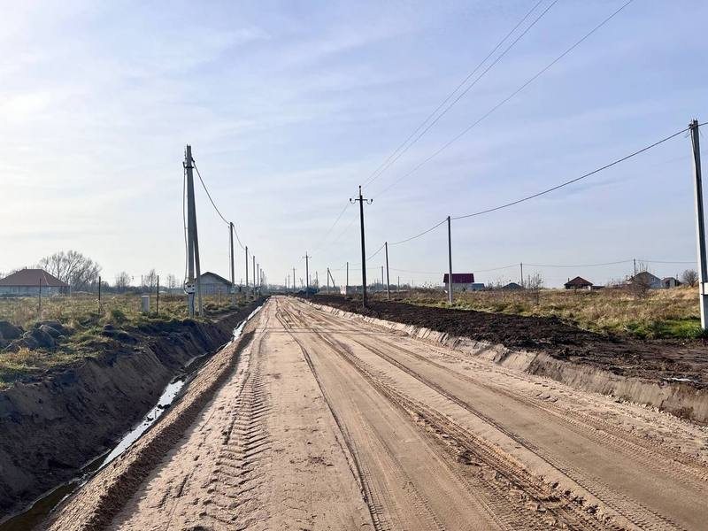 Полесск отчитался о строительстве новых грунтовых дорог
