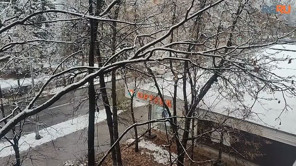 Первый снег выпал в Москве и Подмосковье