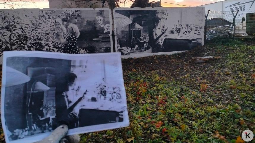 На бетонной стене кладбища на Камской появились портреты первых переселенцев