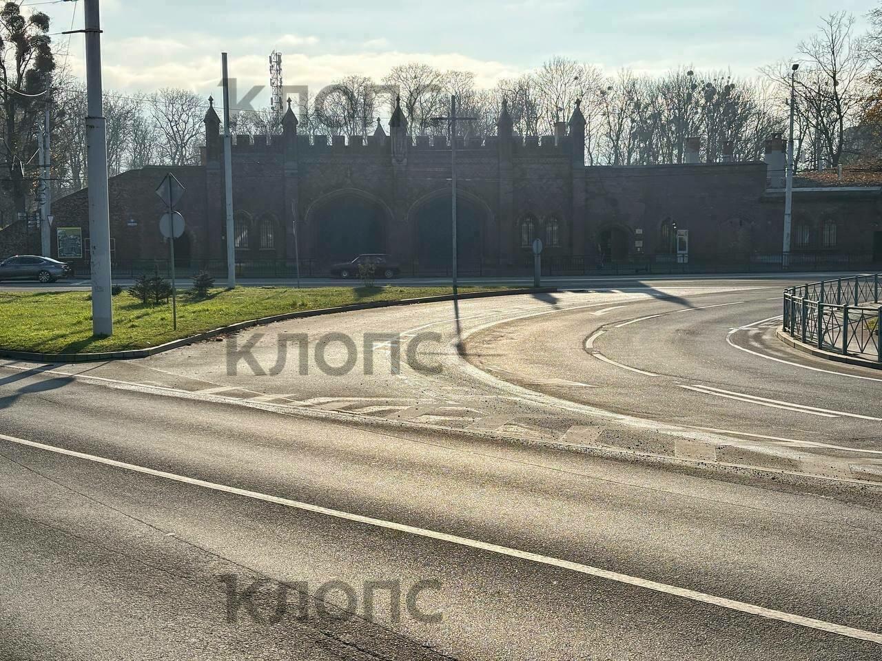 В Калининграде сузили въезд на вторую эстакаду с проспекта Калинина