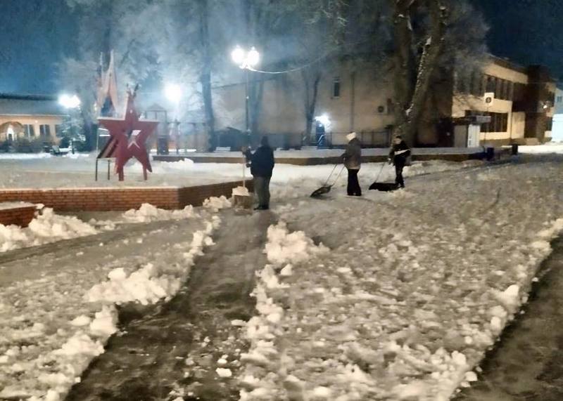 Славск полностью завалило снегом