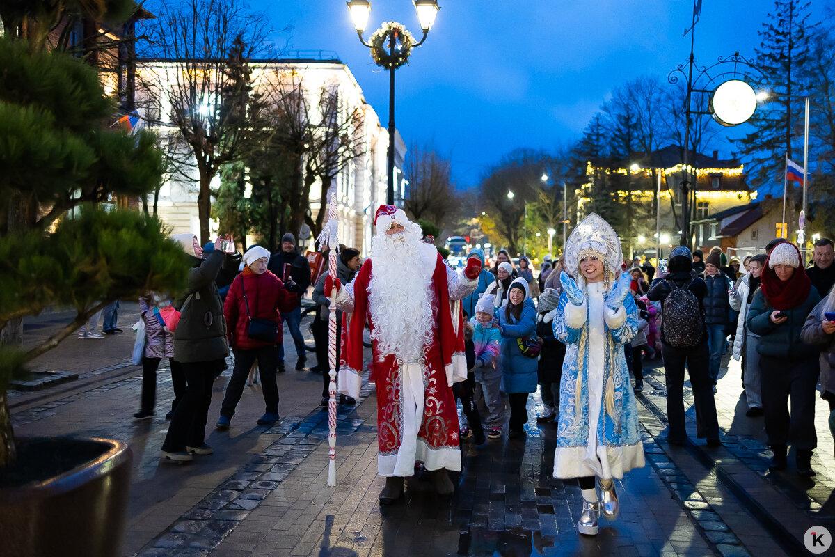 В Зеленоградске отметили день рождения Деда Мороза