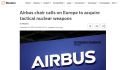 Глава Airbus призвал Европу к размещению ядерного оружия для сдерживания России