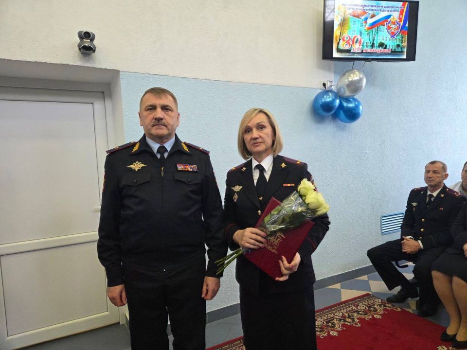 Медицинская служба МВД России по Калининградской области в торжественной обстановке отметила 80-ю годовщину со дня образования