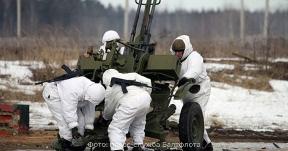 На полигоне в Калининградской области прошли учения зенитчиков Балтфлота