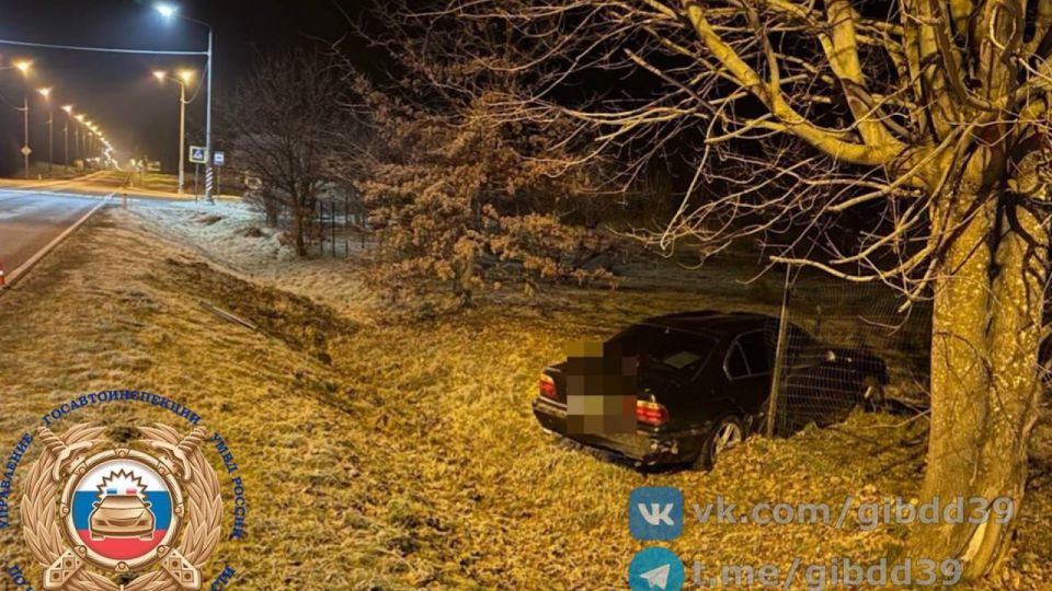 Вчера в Гвардейском районе водитель не справилась с управлением