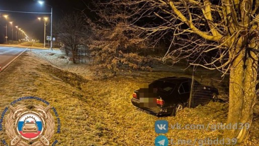 Вчера в Гвардейском районе водитель не справилась с управлением