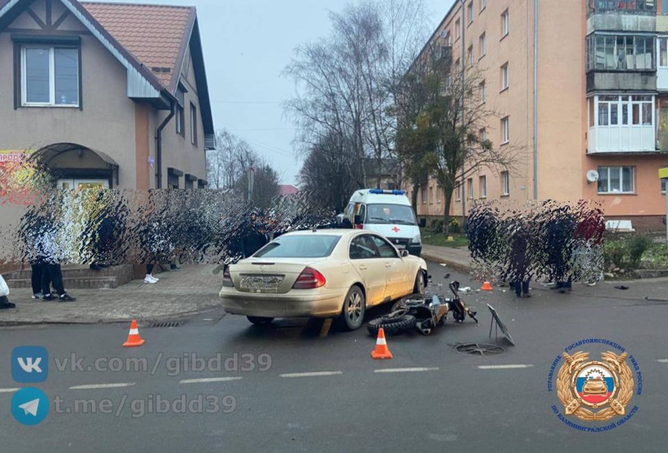Пострадал несовершеннолетний водитель питбайка