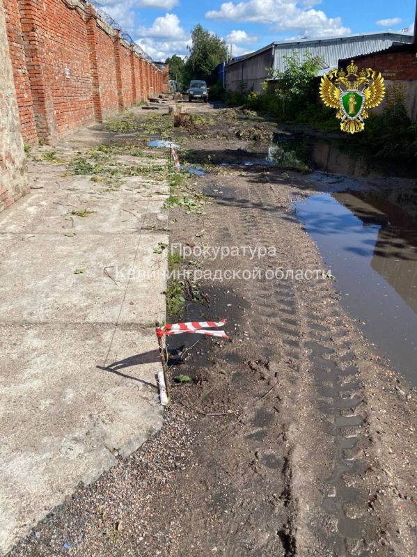 По требованию прокуратуры города Черняховска выполнен ремонт дороги