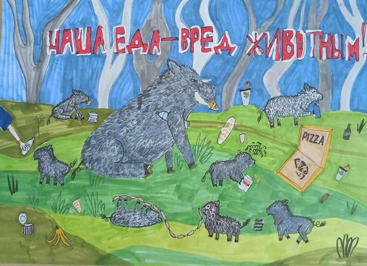 «Не корми меня!»: детские рисунки появились на билбордах вдоль дороги на Куршской косе «Не корми меня!»: детские рисунки появились на билбордах вдоль дороги на Куршской косе