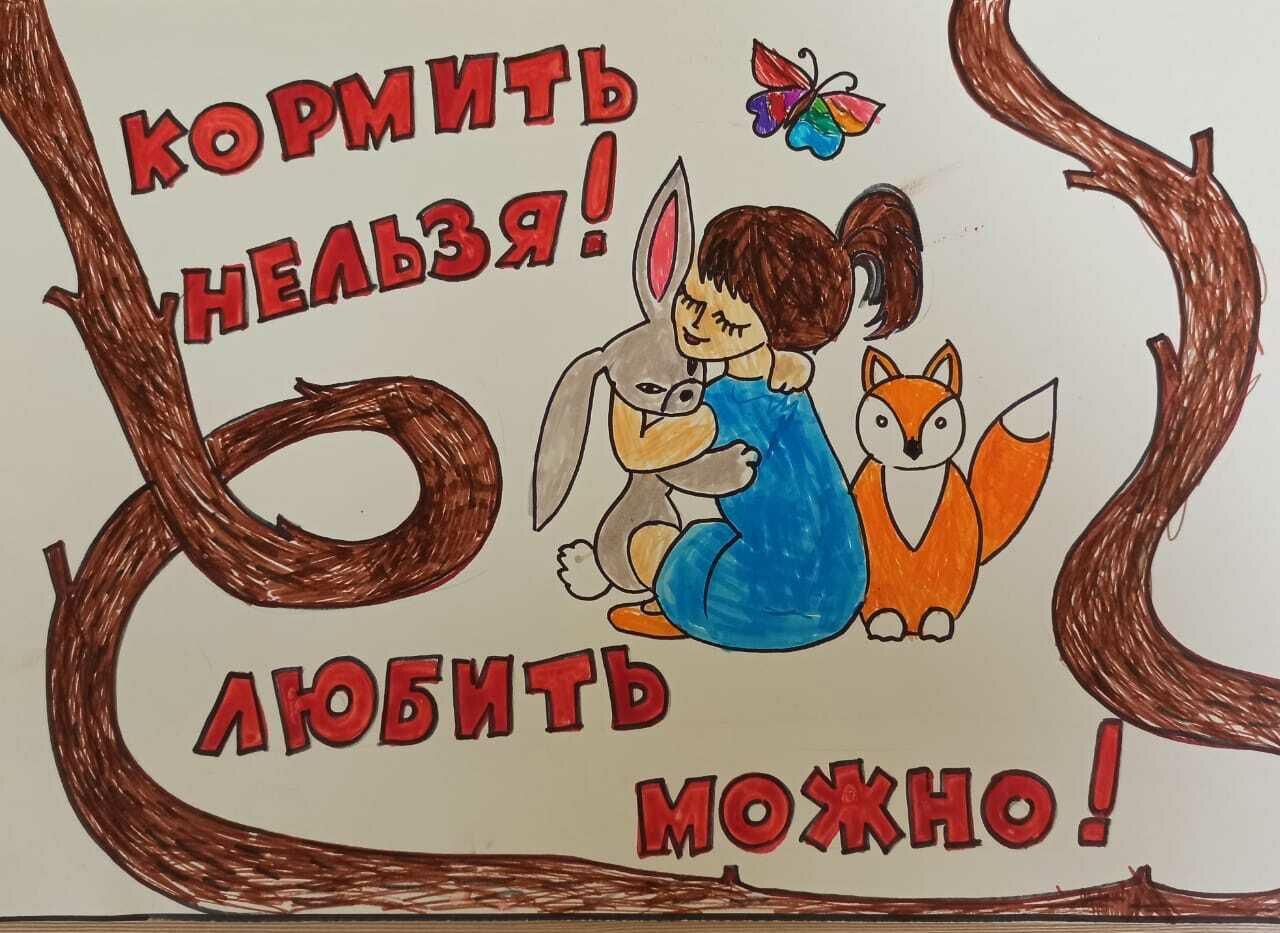 «Не корми меня!»: детские рисунки появились на билбордах вдоль дороги на Куршской косе