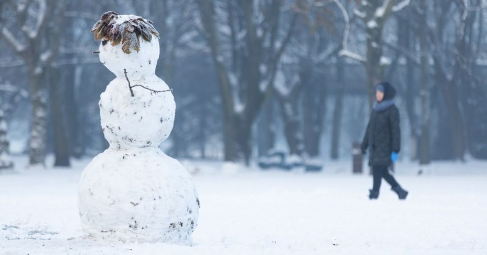 Снежные заряды над Калининградом прекратятся к обеду, а потом пойдёт дождь