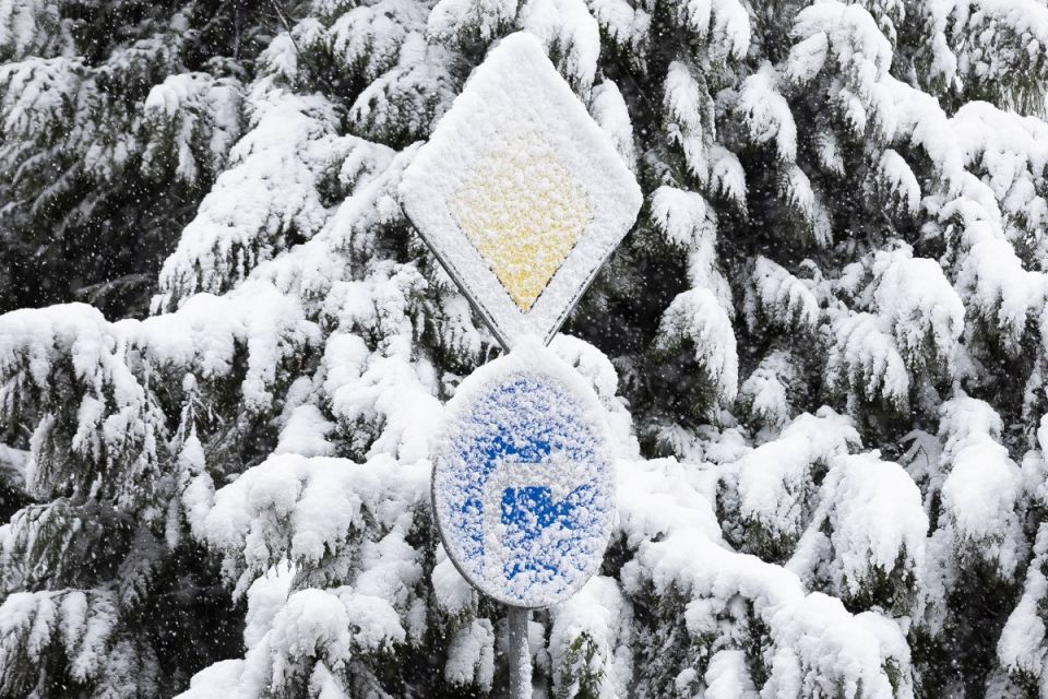 Снег! Настоящий! В Калининграде! Размещаем, чтобы потом не говорили, что у нас только дожди