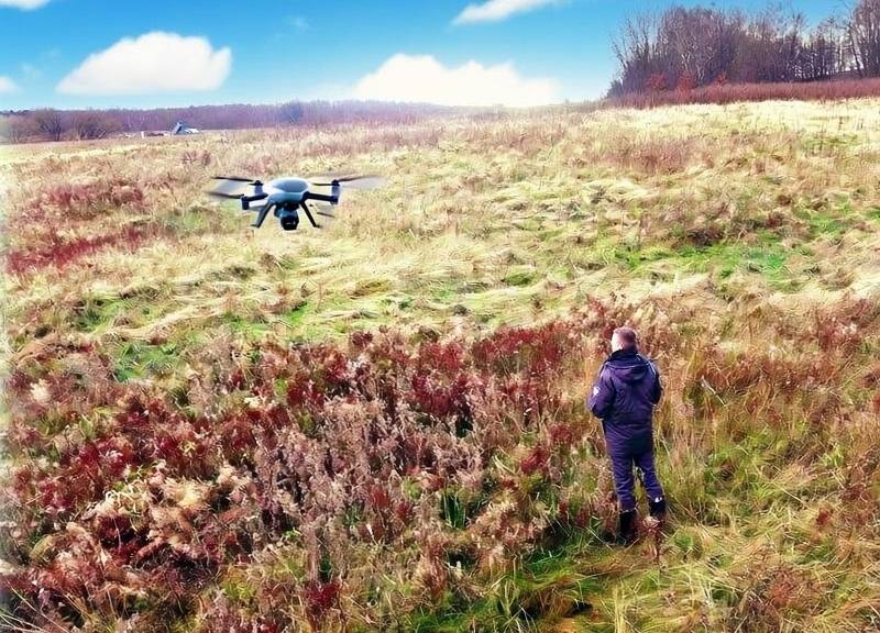 Над Калининградской областью кружит БПЛА для контроля за землёй