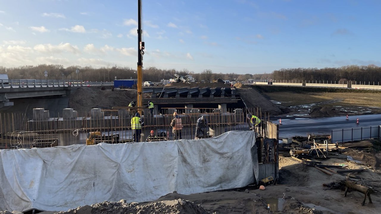 Продолжается строительство трех ключевых объектов Калининграда – два подэтапа Северного обхода и автодорожный мост через Преголю