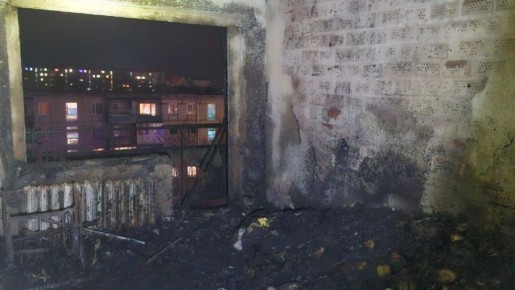 Во время пожара в Немане пострадала женщина