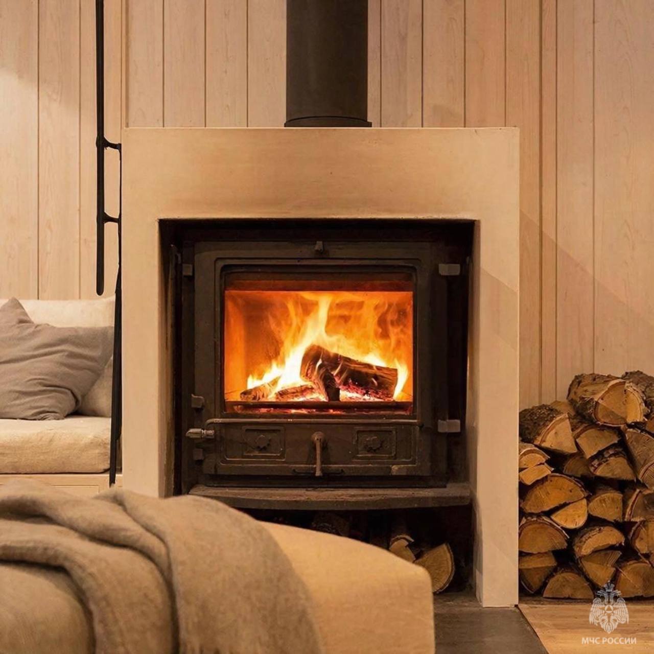 В региональном управлении МЧС рассказали, как избежать пожара при использовании печного отопления