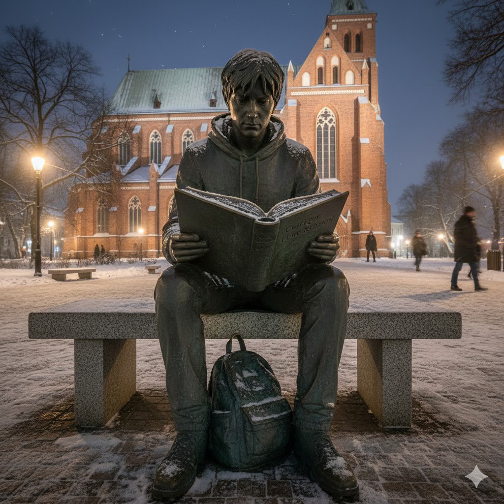 В центре Калининграда поставят скульптуру студента с томиком Канта В центре Калининграда поставят скульптуру студента с томиком Канта