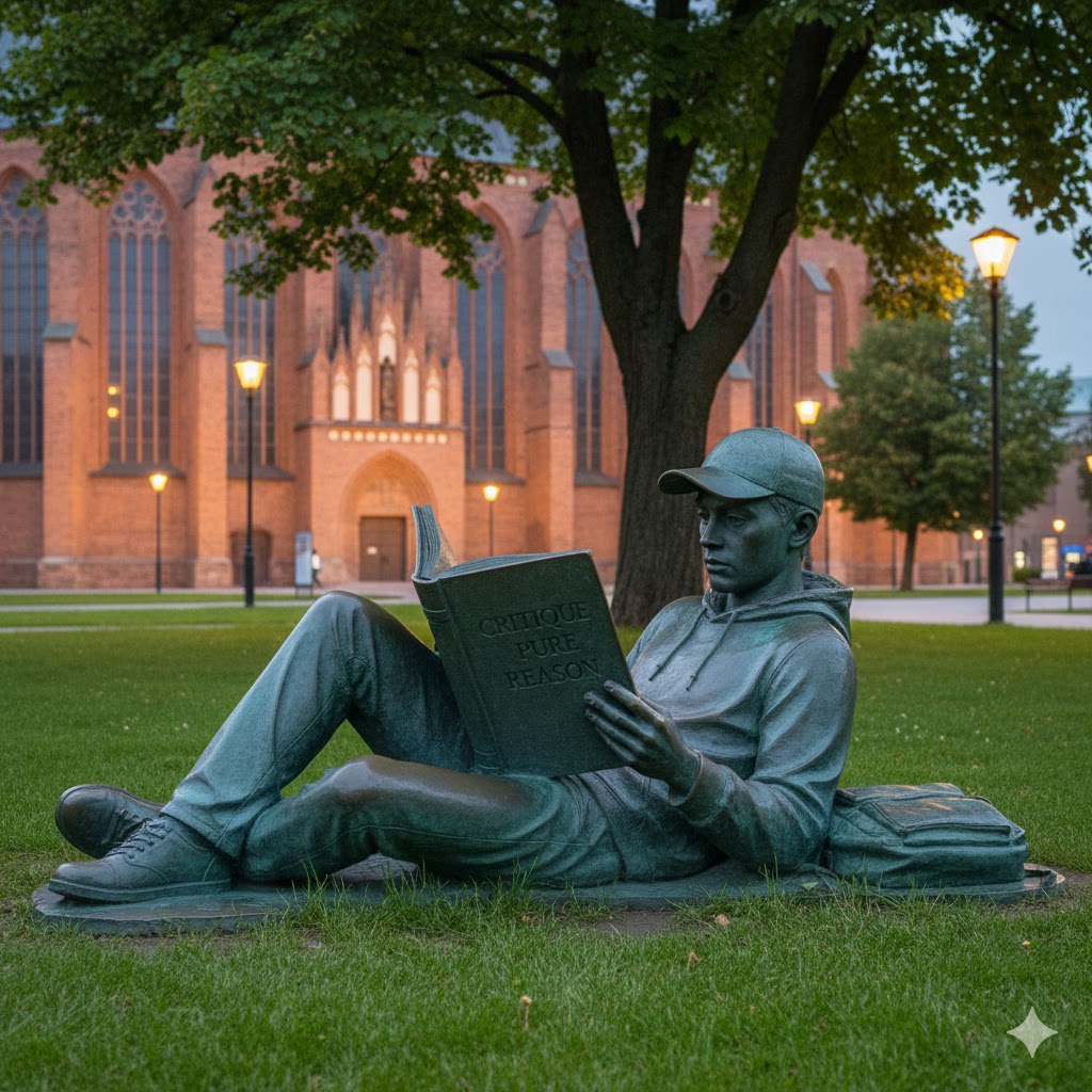 В центре Калининграда поставят скульптуру студента с томиком Канта В центре Калининграда поставят скульптуру студента с томиком Канта