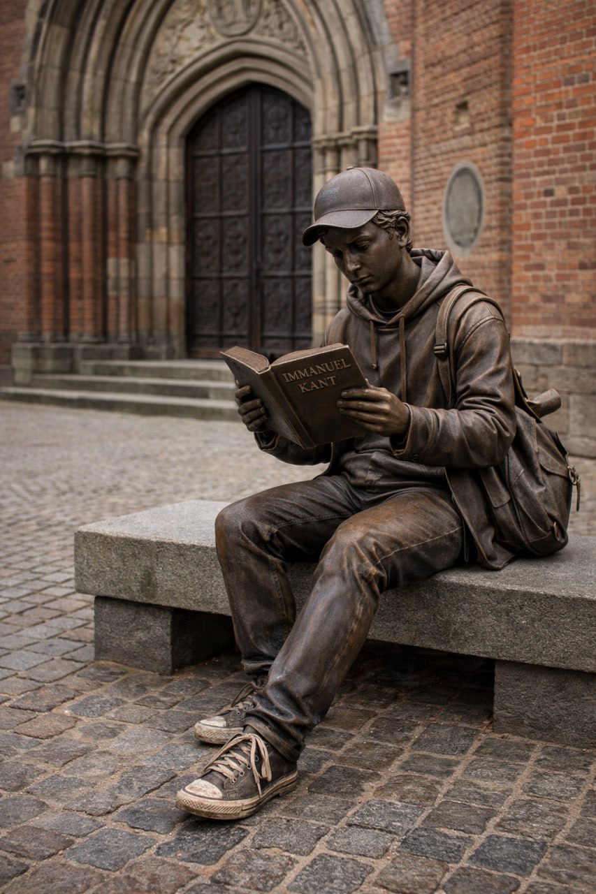 В центре Калининграда поставят скульптуру студента с томиком Канта В центре Калининграда поставят скульптуру студента с томиком Канта