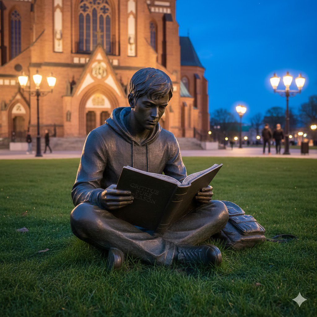 В центре Калининграда поставят скульптуру студента с томиком Канта