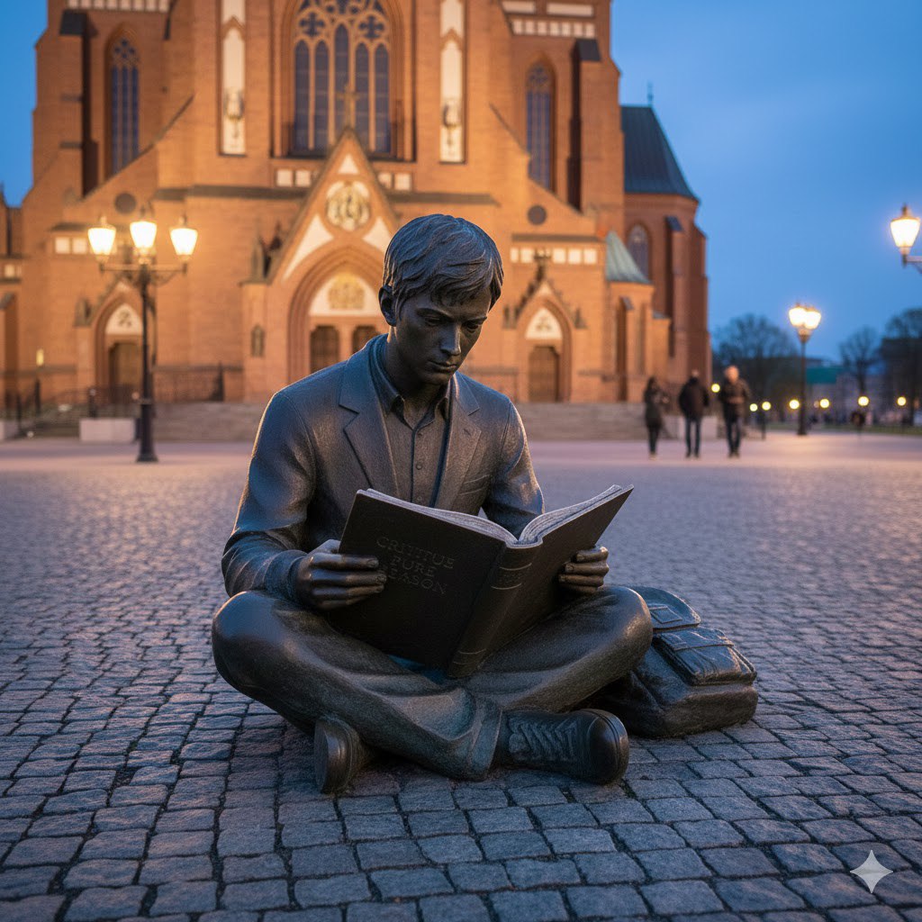 В центре Калининграда поставят скульптуру студента с томиком Канта В центре Калининграда поставят скульптуру студента с томиком Канта