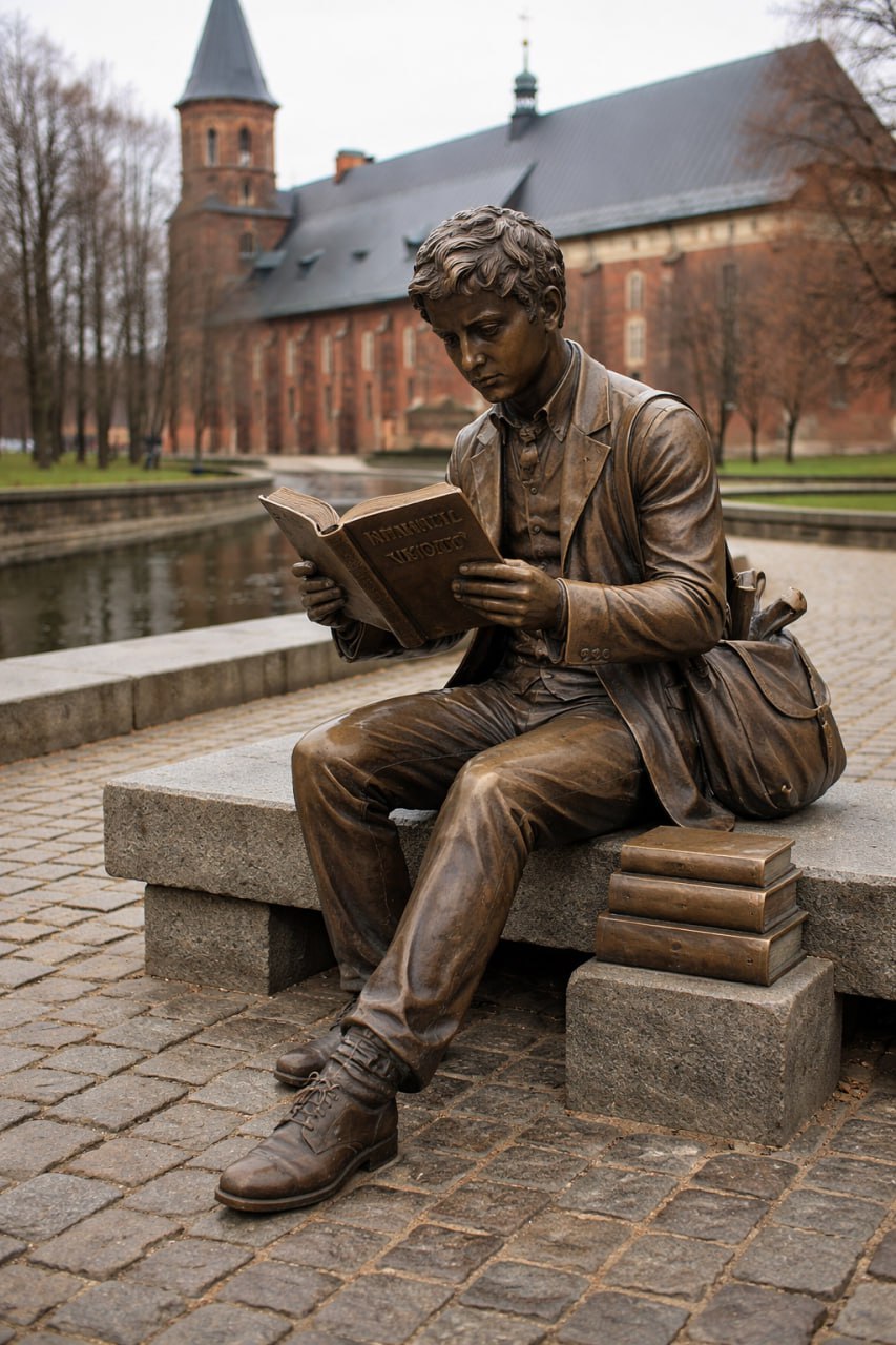В центре Калининграда поставят скульптуру студента с томиком Канта В центре Калининграда поставят скульптуру студента с томиком Канта