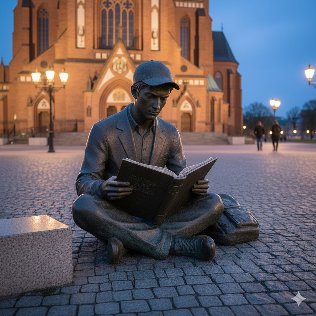 В центре Калининграда поставят скульптуру студента с томиком Канта В центре Калининграда поставят скульптуру студента с томиком Канта
