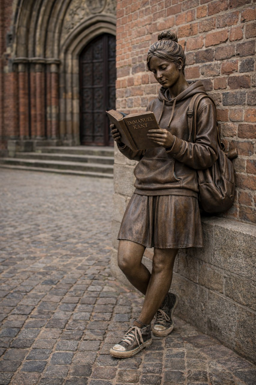 В центре Калининграда поставят скульптуру студента с томиком Канта В центре Калининграда поставят скульптуру студента с томиком Канта