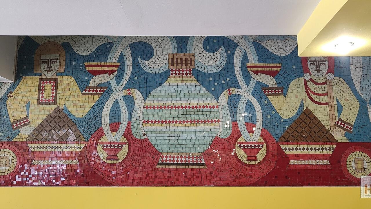 В магазине Советска сохранили мозаику со слоном и мишкой В магазине Советска сохранили мозаику со слоном и мишкой