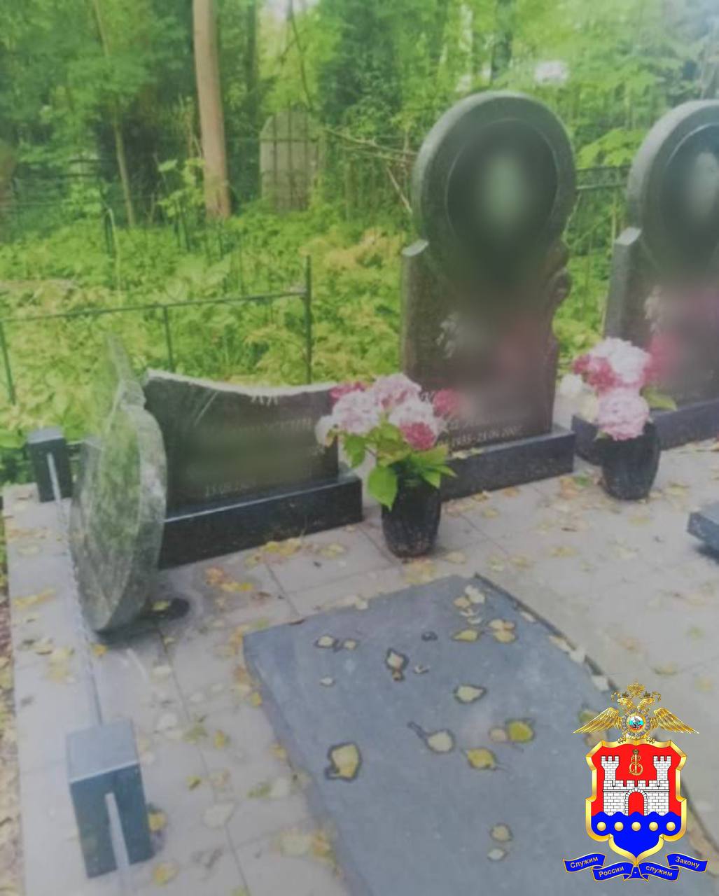 В Калининграде полицейские установили личность вандала, повредившего 24 захоронения