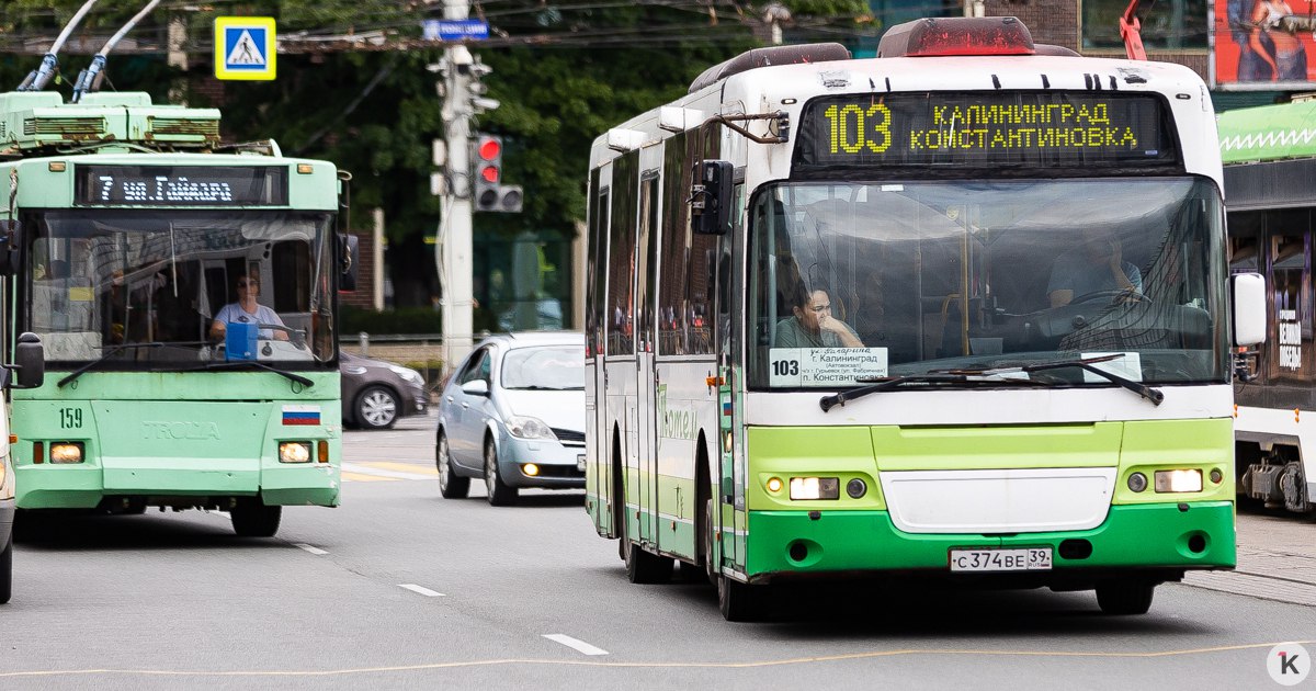 В Калининграде заблокировано движение автобусов №7,10,16, 19,21,29,39,40,87 и 72
