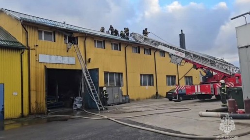 Сотрудники МЧС России ликвидировали пожар в Калининграде