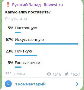 В Калининградской области почти не ставят живые ёлки В Калининградской области почти не ставят живые ёлки