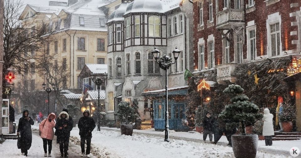 В Калининграде и области в пятницу, 2 января, будет идти снег