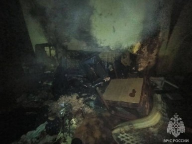 В Гусеве при пожаре погиб 53-летний мужчина