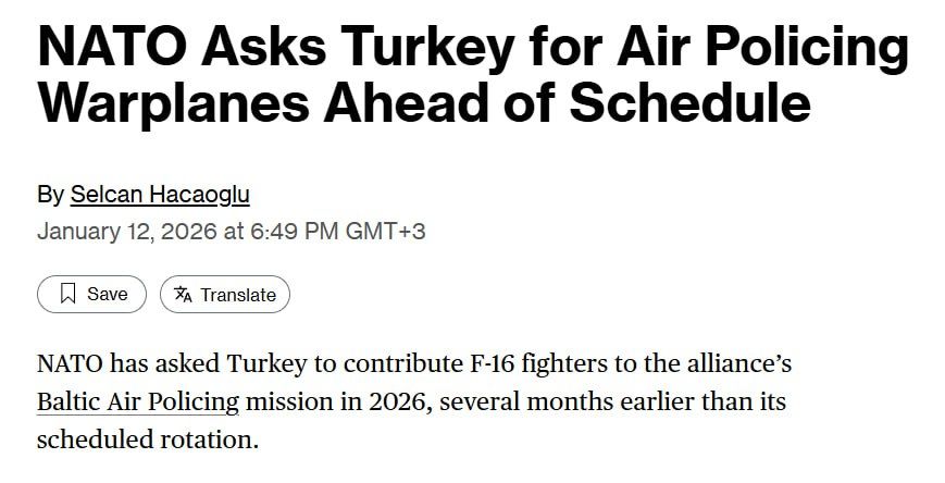 Bloomberg: ���� ��������� ������ �������� ������� F-16 �� �������������� � ������� ������ � 2026 ����