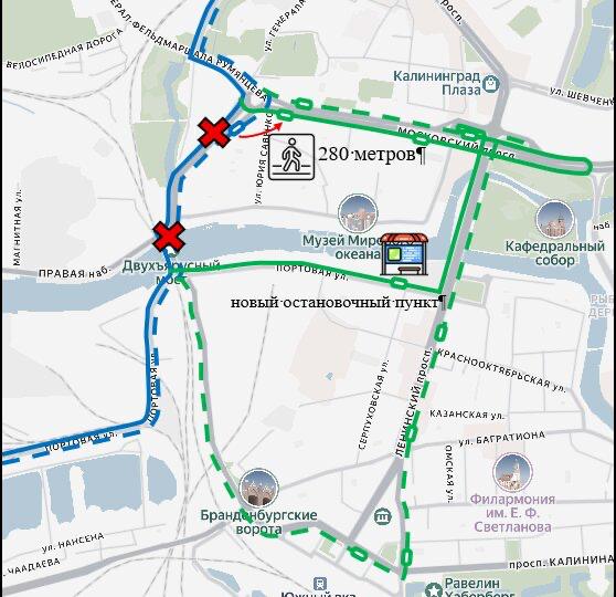 В Калининграде корректируют автобусный маршрут, который пойдёт через Московский