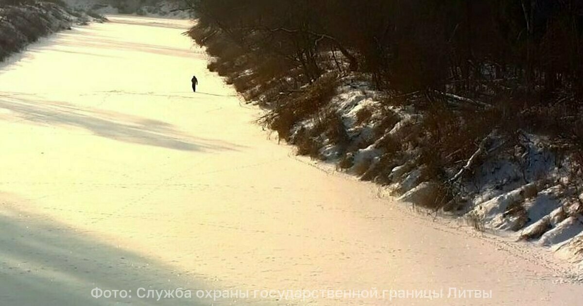 Попутал берега: 44-летний литовец забрёл в Россию, пытаясь сделать селфи на льду Шешупе