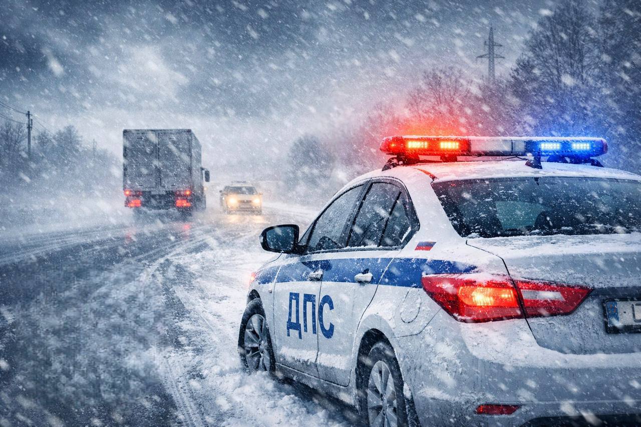 Госавтоинспекция Калининградской области призывает водителей к повышенной внимательности в связи с обильными осадками и похолоданием