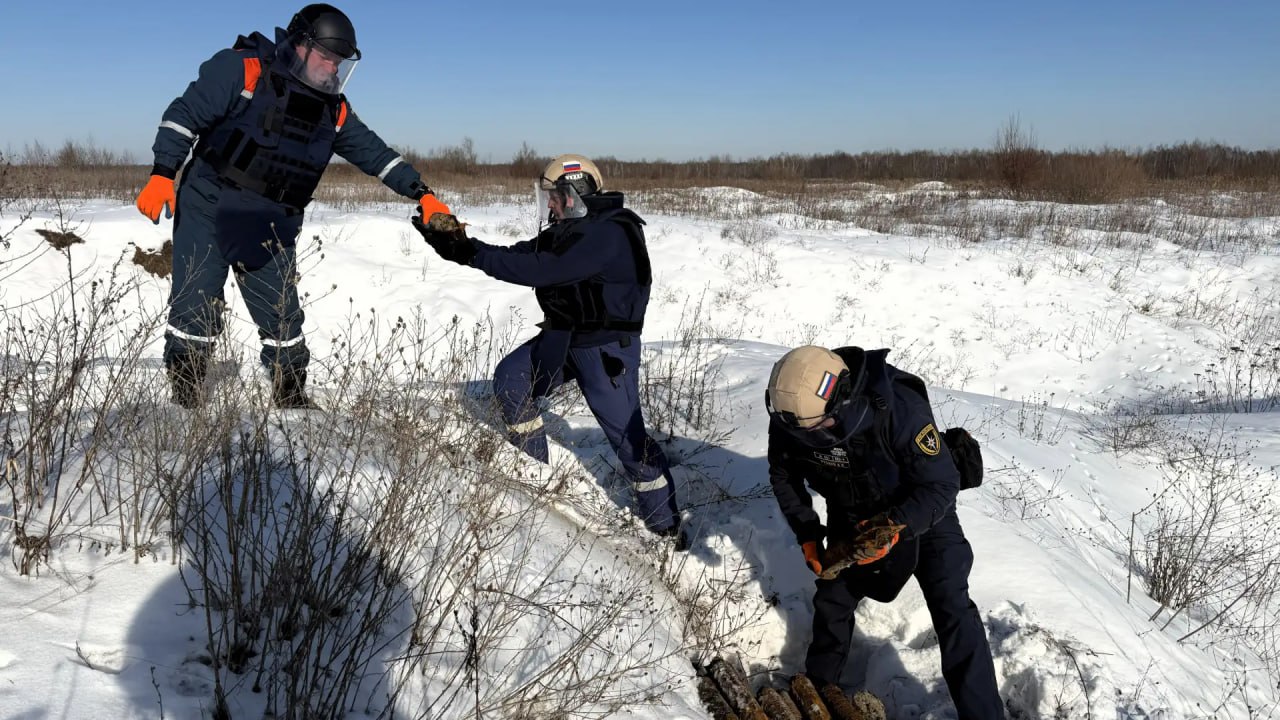 Калининградские пиротехники поисково-спасательного отряда МЧС России продолжают избавляться от опасного наследия войны Калининградские пиротехники поисково-спасательного отряда МЧС России продолжают избавляться от опасного наследия войны