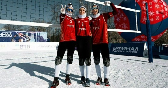 «Локомотив» завоевал бронзу Кубка России по волейболу на снегу в Барнауле